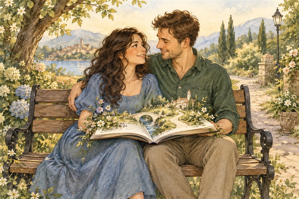 Couple aquarelle